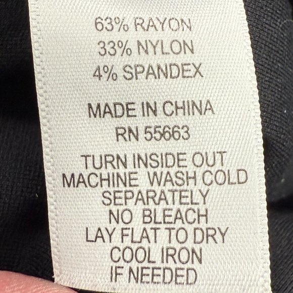 EUC Women's RACHEL ZOE Pull-On Speckled Black Pants | Size XL - Picture 7 of 7